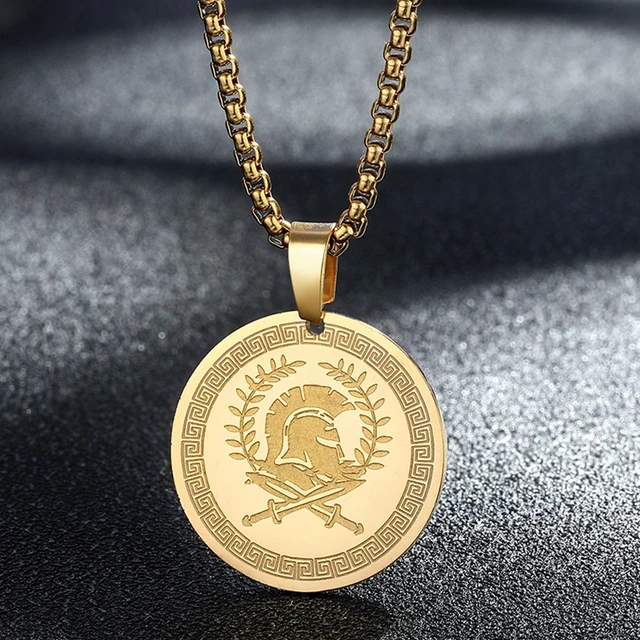 Dainty Mythology Medusa Gorgon Necklace Women Men Ancient Greek Symbol Jewelry  Stainless Steel Pagan Necklace Collar SPA095