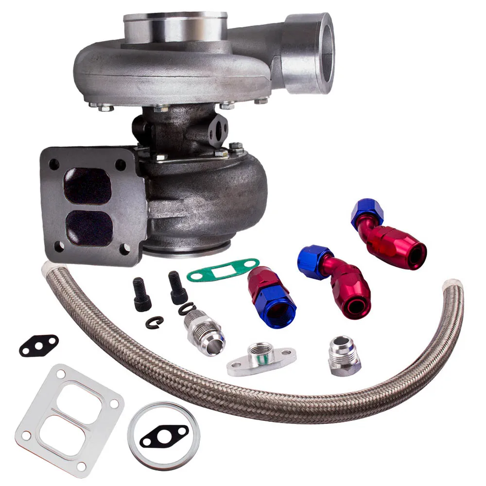 GT45 T4 флэш Турбо компрессор 1 05 A/R 92 мм 600 + HPS Boost турбо зарядное устройство с