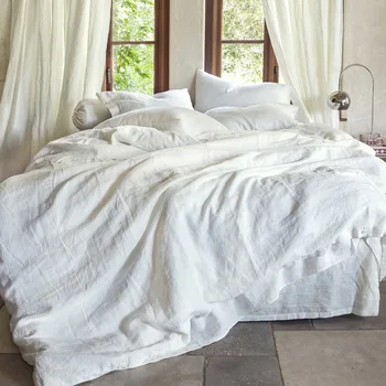 

Pure Linen Duvet Cover 100% Frence Natural Bed Comforter Cover Stone Washed Quilt Cover 1pcs