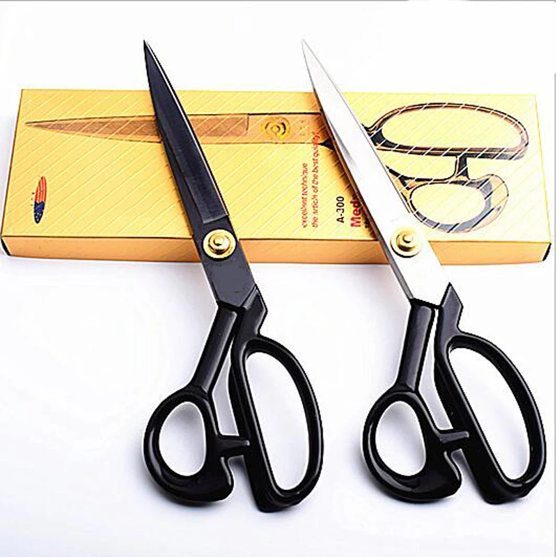 Professional Tailor Scissors Cutting Scissors Vintage Stainless Steel Fabric Leather Cutter Craft Scissors For Sewing Accessory