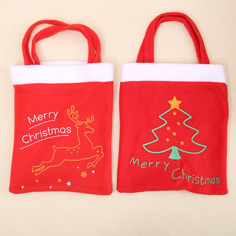 Christmas Xmas Santa Candy Bag Handbag Gift Home Room Party Decoration New
