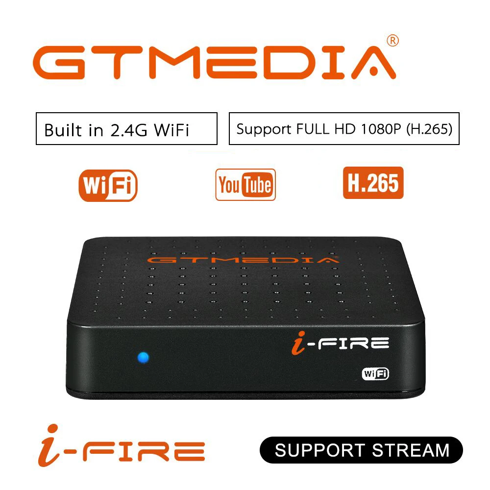 GTmedia IFIRE ТВ коробка 4K HDR STB со сверхвысоким разрешением Ultra HD WI FI Youtube Декодер