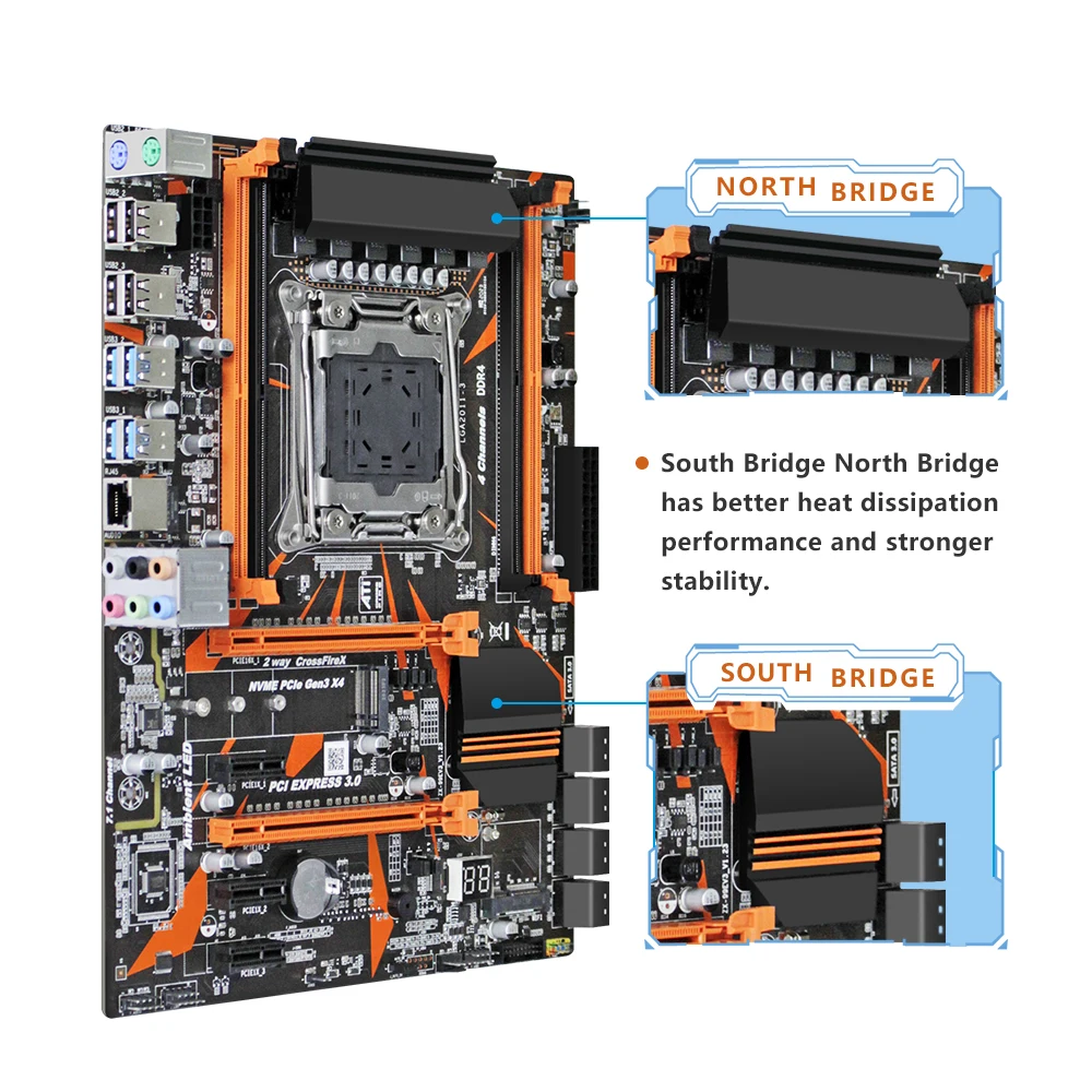X99 motherboard LGA2011-3 Xeon E5 V3/V4 CPU