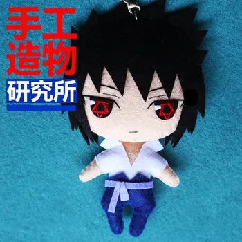 

Anime Uchiha Sasuke 12cm Mini Keychain Doll Handmade Toys Stuffed Plush Toy DIY Doll Material Pack Kids Gift