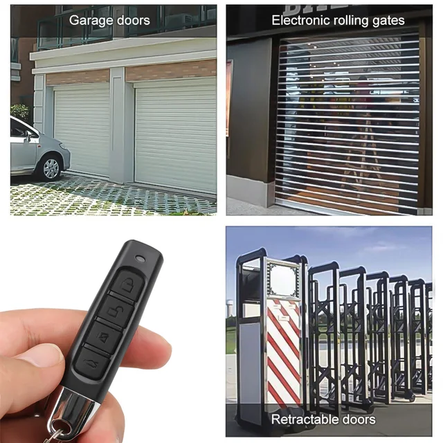 433MHZ 433.92mhz Remote Control Garage Gate Door Opener Remote Control Duplicator Clone Learning Rolling Code 4