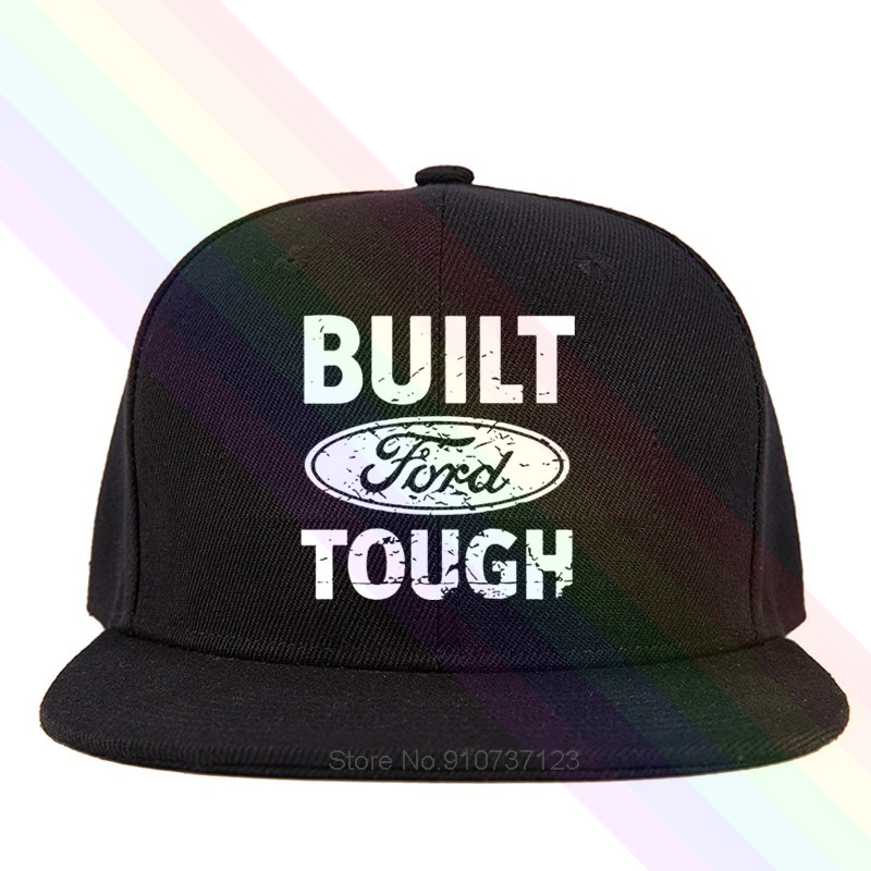 Новинка 2020 популярная Черная бейсбольная шляпа от Built Ford с плоским козырьком