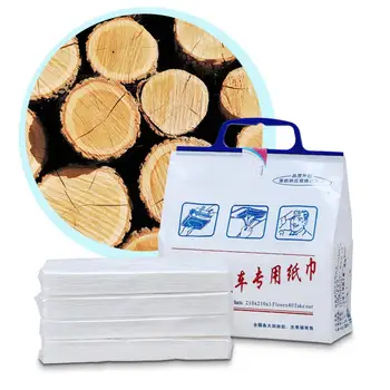 

4 Packs of Car Tissue Paper Soft Comfortable Degradable Toilet Paper for Cars Bathrooms Restaurants