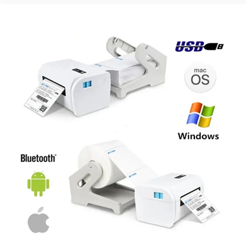 Thermal Barcode Label printers ePacket mini printer USB Bluetooth Printer Print width:40-110mm Electronic Surface Single | Компьютеры и