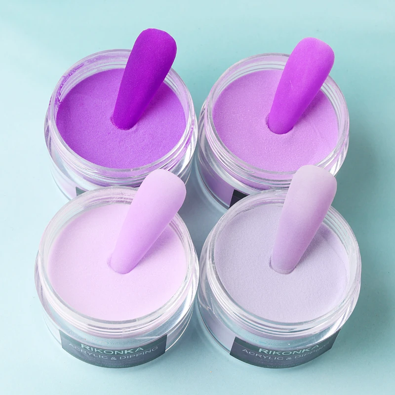 Lavender-colored Acrylic Powder Extension Gel Nail Pigment Dust Professional Nail Art Design Decoration Supplies Tool
