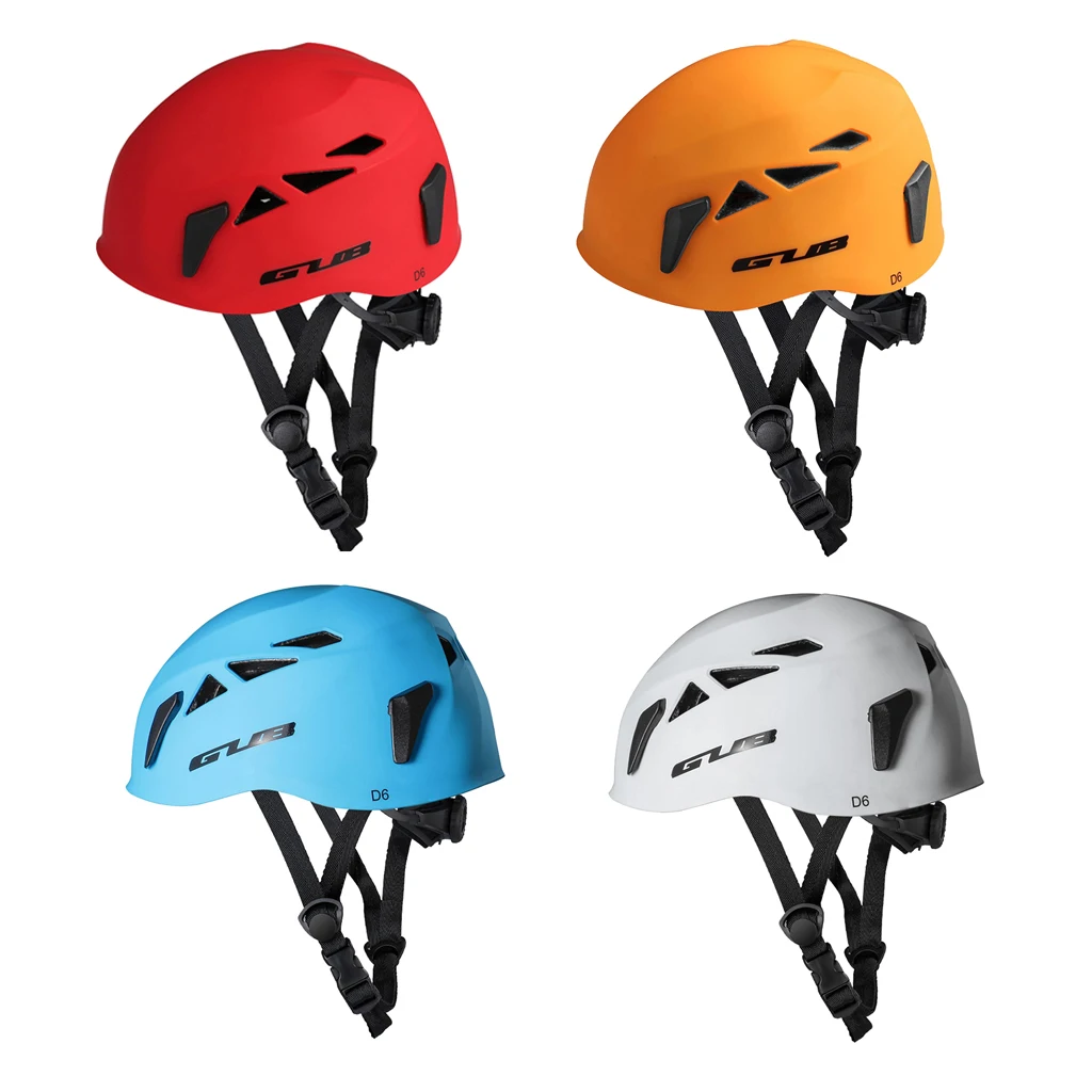 Safety Helmet Rock Climbing Tree Caving Kayaking Rappel Rescuing Hard Hat, 4 Colors Optional (Adjustable：52-62CM)