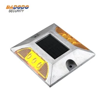 IP68 Водонепроницаемый светодиодный дорожный светильник на солнечных батареях, дорожный светоотражающий наземный Предупреждение ющий светильник