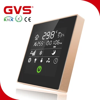 

Storage clearance 43230003 GVS K-bus KNX/EIB Smart Home/Building product KNX Thermostatic Panel Golden temperature control panel