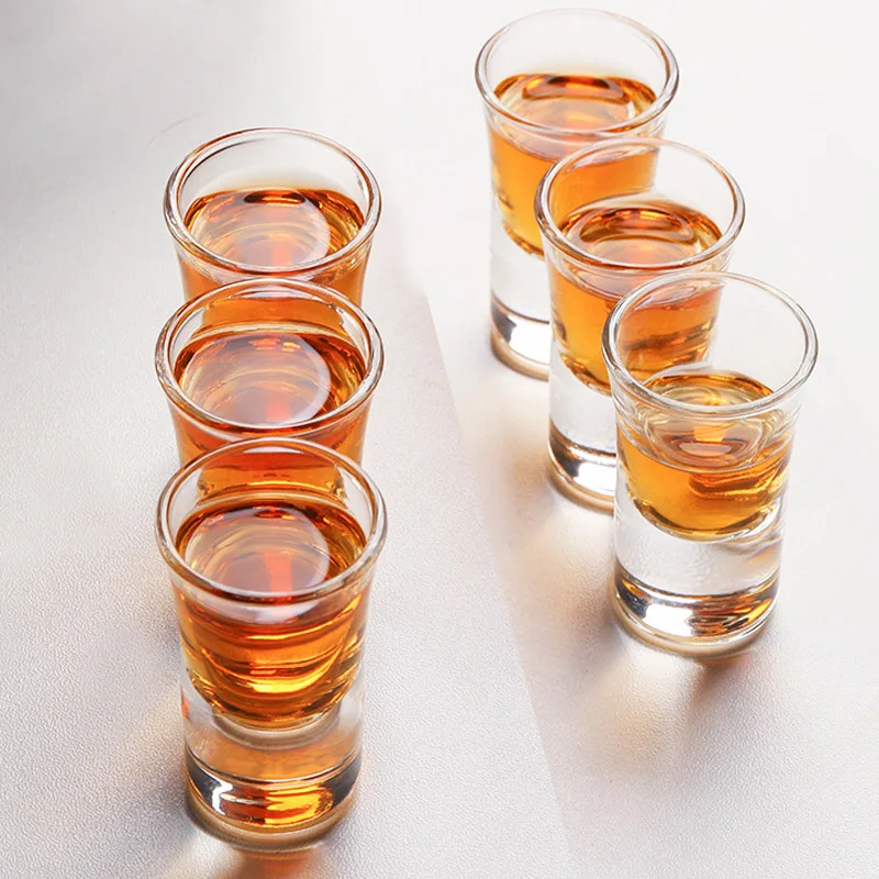 30ML Transparent Household Small Wine glass a Toast Glass wedding Shot Bullet White Spirit Set | Дом и сад