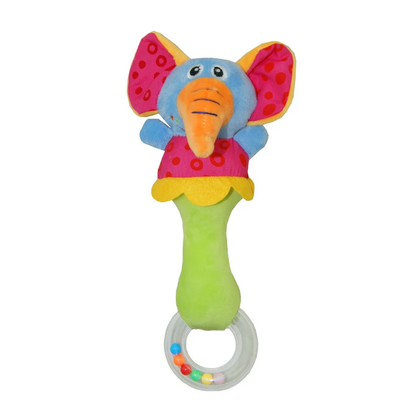 2 Months-3 Years Baby Toys Rattles Mobile Cute Animal Plush Toy Baby Newborn Infant Educational Soft Toys For Children Toddler