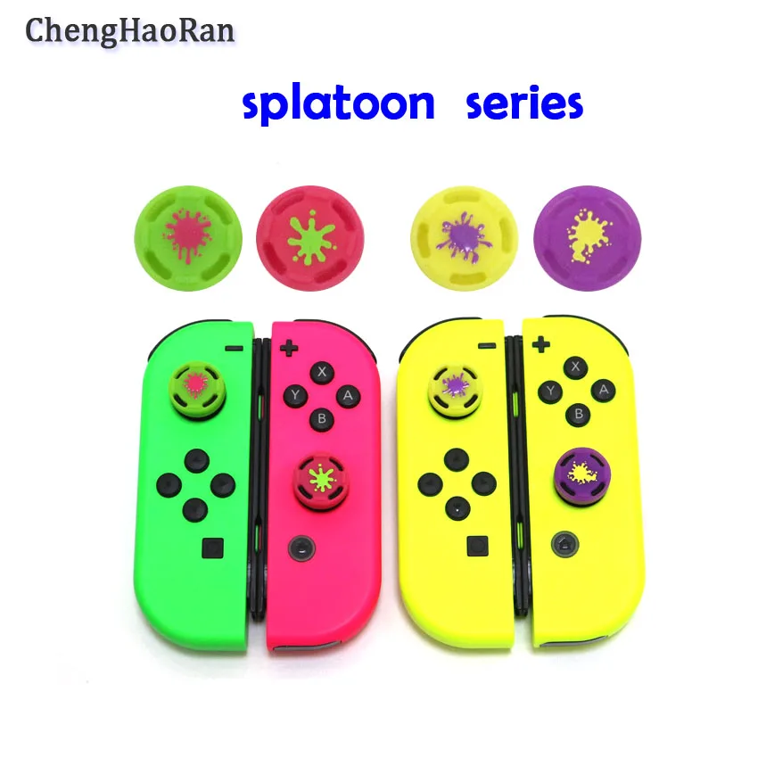 ChengHaoRan Silicone Analog Thumb grips sticks Caps for Nintend Switch NS JoyCon Controller Sticks Cap Skin for Joy Con Cover