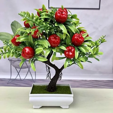 

Artificial Flower Artificial Plants Bonsai Fruit Tree Greenery Home Decoration Decoration Artificial Plants With Pot