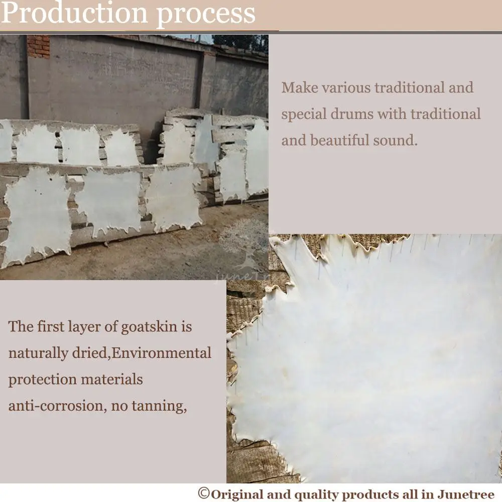 염소 피부 머리 염소 가죽 라운드 아프리카 드럼에 적합 동부 스타일 드럼 샤먼 드럼 10 / 20 / 30 / 40 / 50 / 70 cm