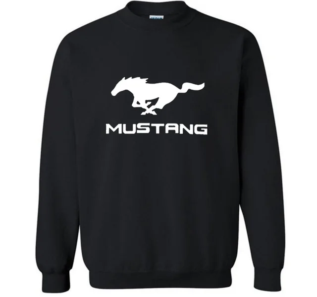 Новые модные хлопковые мужские толстовки Mustang с логотипом автомобиля, флисовый пуловер с круглым вырезом, толстовки в стиле хип-хоп, Harajuku, уличная одежда для мужчин
