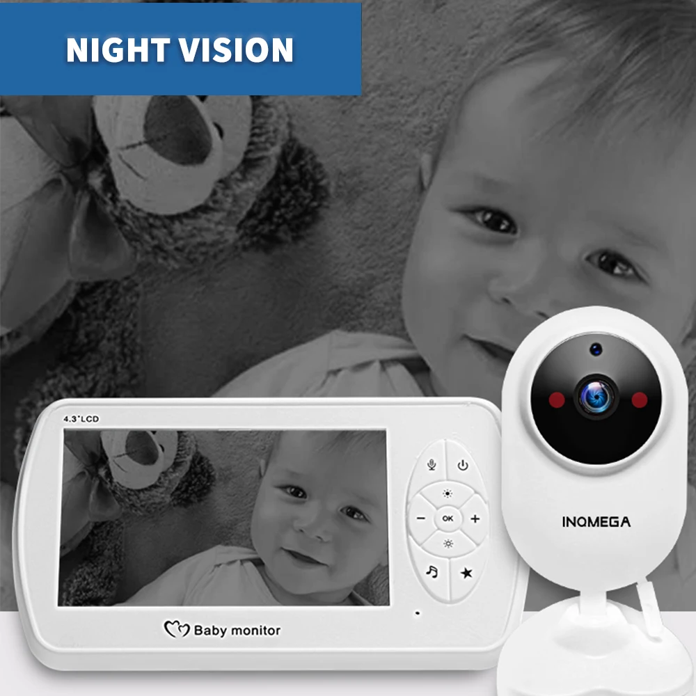  Inqmega Wireless Video Baby Monitor a Colori da 4.3 Pollici Telecamera di Sicurezza Nanny Baby Sitt