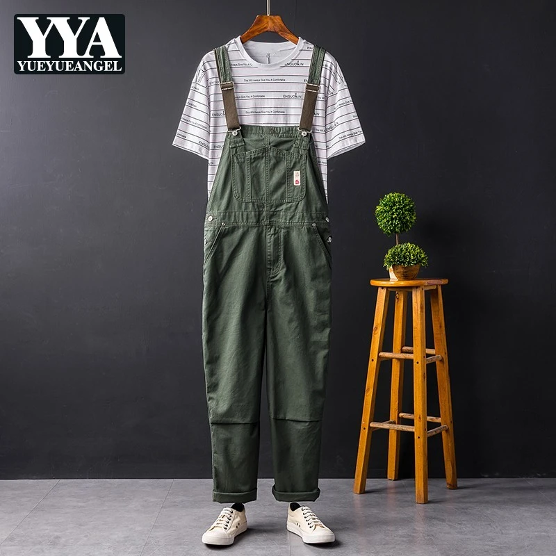 Mens Vintage Overalls Pants Cargo Workwear Rompers Playsuit Jumpsuit Trousers US