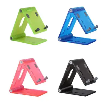 

Portable Adjustable Desktop Mobile Phone Holder Dock Phone Degree Stand 360 Foldable Non-slip For Tablet Plastic Universal Y1Z4