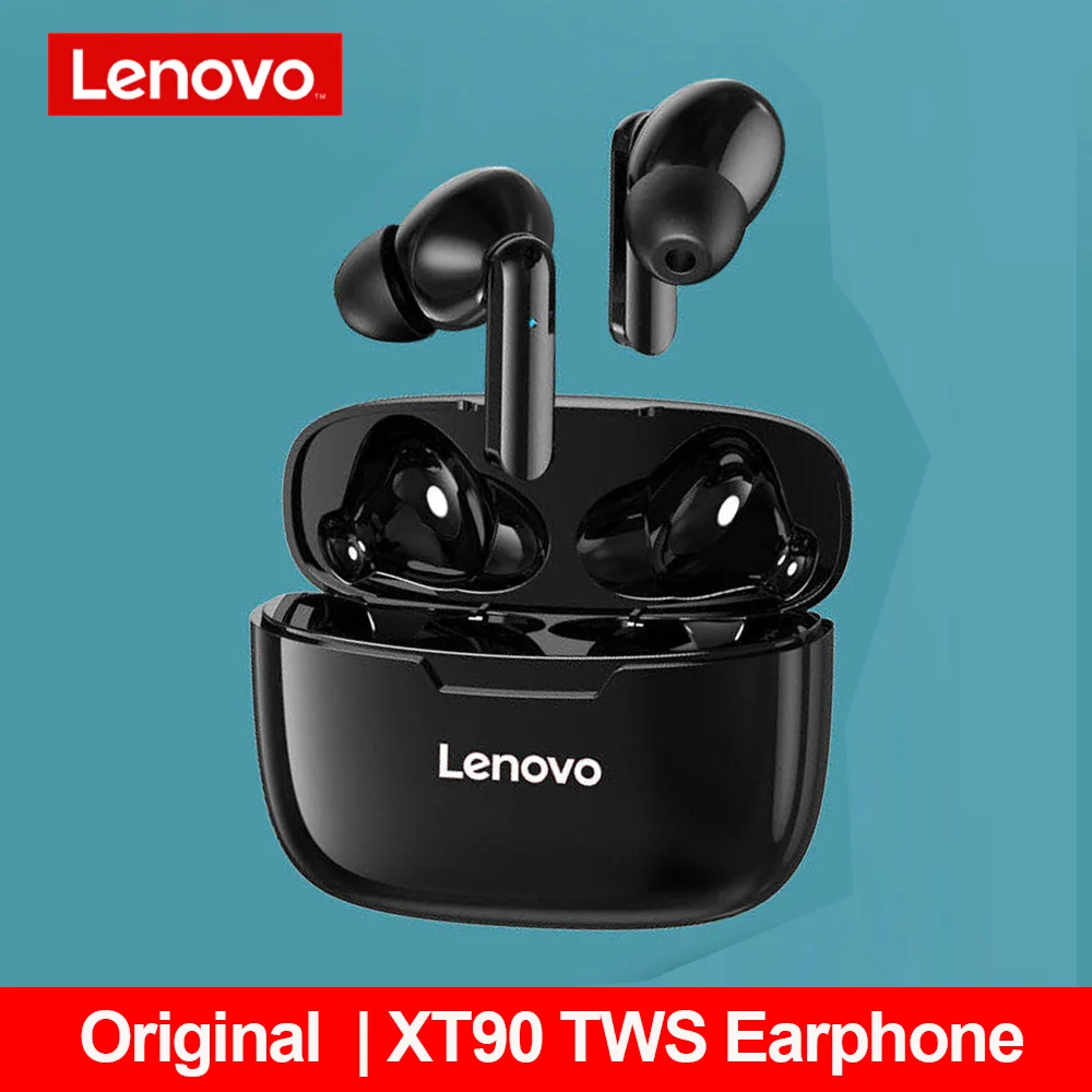 

Original Lenovo XT90 TWS Wireless Earphone Bluetooth 5.0 Dual Stereo Noise Reduction HiFi Headset With Mic Sport Earbuds