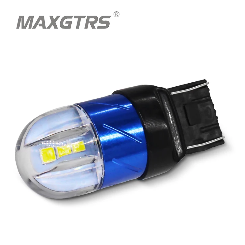 Светодиодные лампы 2x7443 T20 W21/5W 3030 светодиодный передних указателей поворота