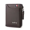 wallet for men short Casual carteras Short Wallets PU Leather Male  billetera hombre luxury small Zipper coins bag cartera hombr 3