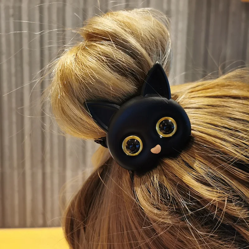 New Ins Style Cartoon Cat Hair Tie Korean Cute Super Fairy Sweet Head Rope Rubber Band Elastic Bands Girls Accessories |