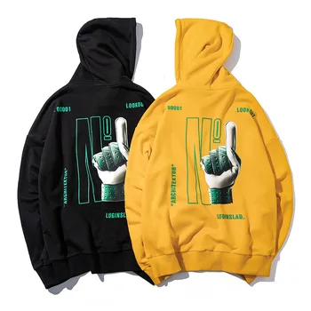 

Mens Hot Sale Autumn Winter Couple Pullover Hoodie Solid Loose Lettering boy hoodies