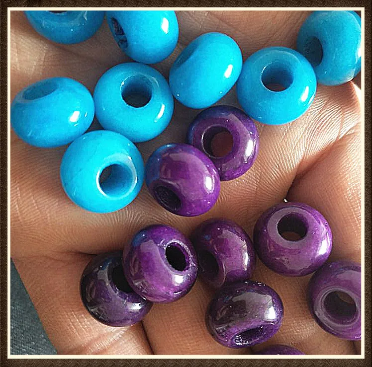 

5pcs nature stone for women chain bracelets making size 8x14mm inner hole 5mm matching beads big hole top selling new arrivals