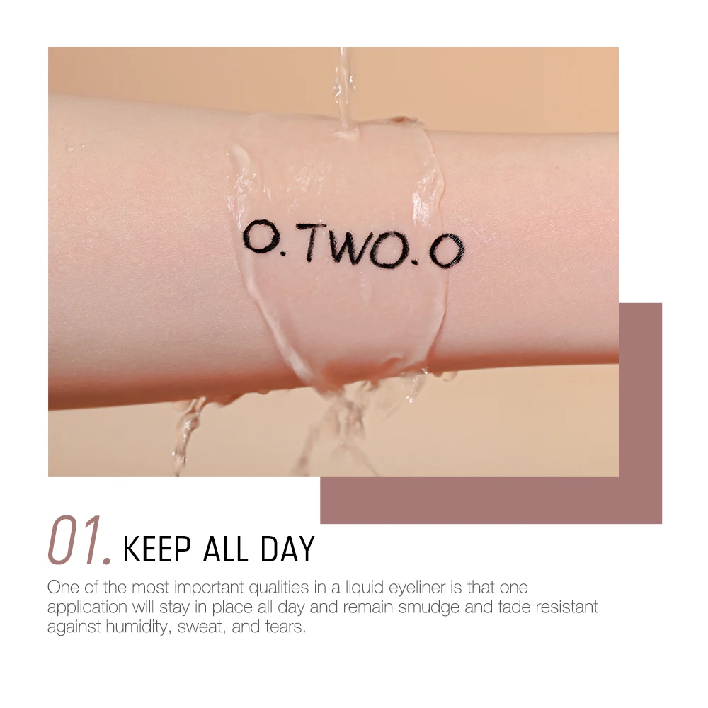 O.TWO.O Professionale Penna Eyeliner 24 Ore di Lunga durata Impermeabile di Trucco Strumento di Cosmetici Liquido Nero di Bellez O.TWO.O Professionale Penna Eyeliner 24 Ore di Lunga durata Impermeabile di Trucco Strumento di Cosmetici Liquido Nero di Bellez