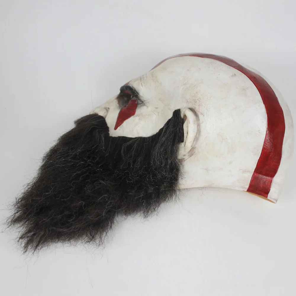 Новая игра God of War 4 Kratos Карнавальная маска детский взрослый полный шлем с бородой латексная маска вечерние Хэллоуин бутафория для маскарада
