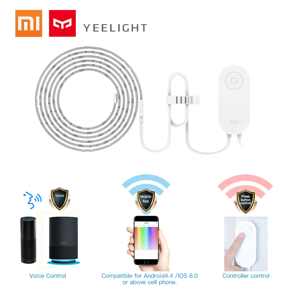 

Yeelight led strip WIFI RGB Smart Strip Light Phone App Voice Control led strip waterproof for xiaomi Christmas Decoration home