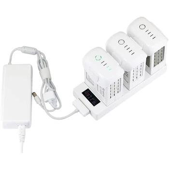 

3 in 1 Charging Hub Parallel Battery Smart Charger Hub for DJI Phantom 4 PRO Drone Flight Battery Charging Station LCD Display