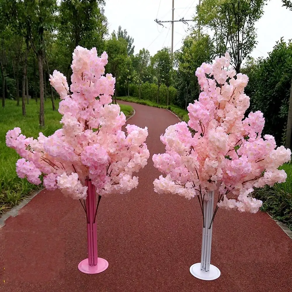 New Artificial Flower Cherry Blossom Wishing Tree Christmas Decor Wedding  Table Centerpiece Hotel Store Home Display