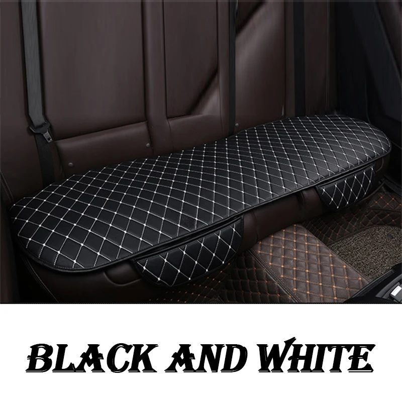 Чехол для подушки сиденья из искусственной кожи для Ford ranger Mondeo Kuga Fiat 500 Abarth Nissan Ashqai J11 J10 Juke Jeep Wrangler - Название цвета: B-Black and White