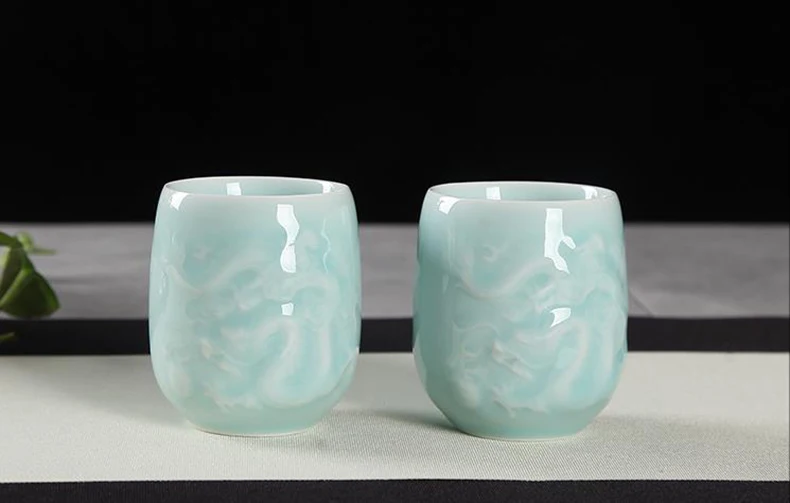 Чайная чашка Longquan Celadon керамическая чайная чашка мастер чайная чаша чайный набор кунг-фу чашки чайная посуда контейнер посуда для напитков 150 мл чашка для воды ремесла