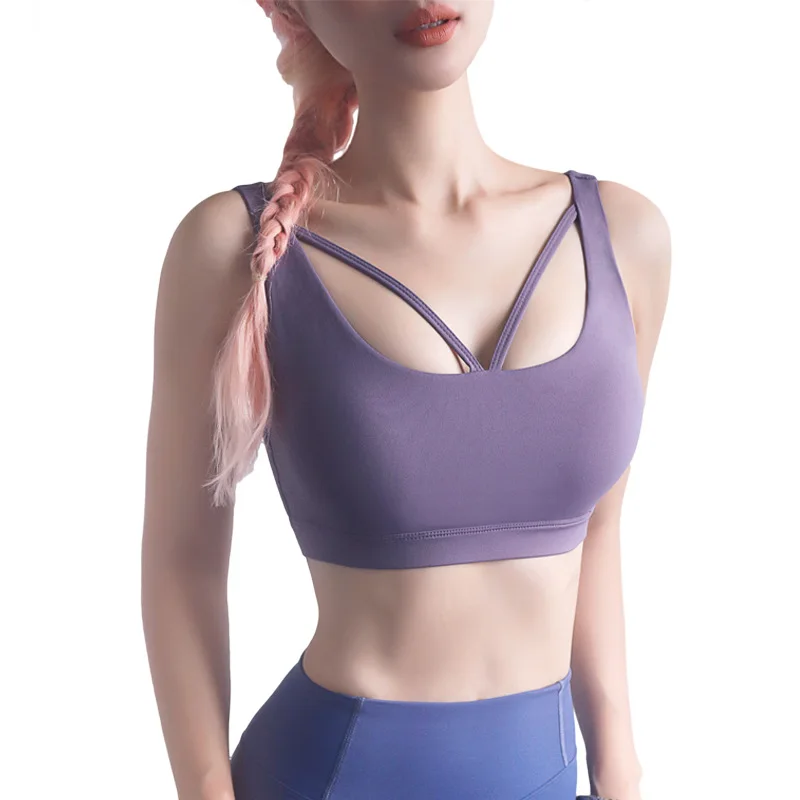 

Women's Designer Fast Dry Stretchy Comfortable Durable Two Sides Dri Fit Slimming Gymnastic Bra