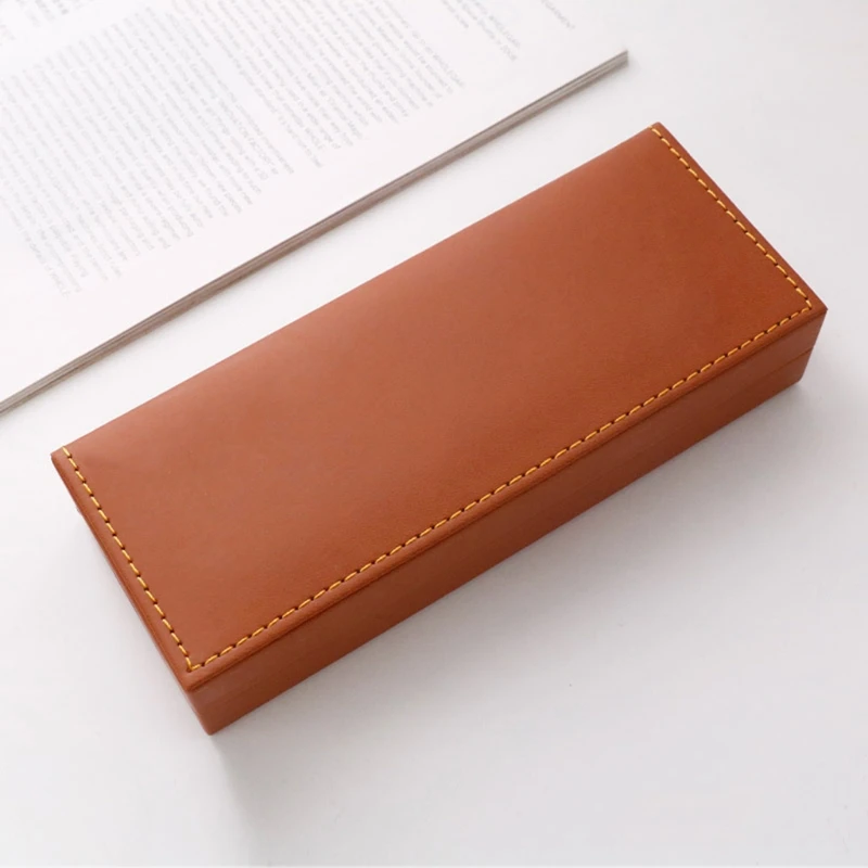 Rectangular Clamshell Gift Pen Box Business Office Pen Storage Box Creative School Supplies Pencil Cases for Jewelry D5QC