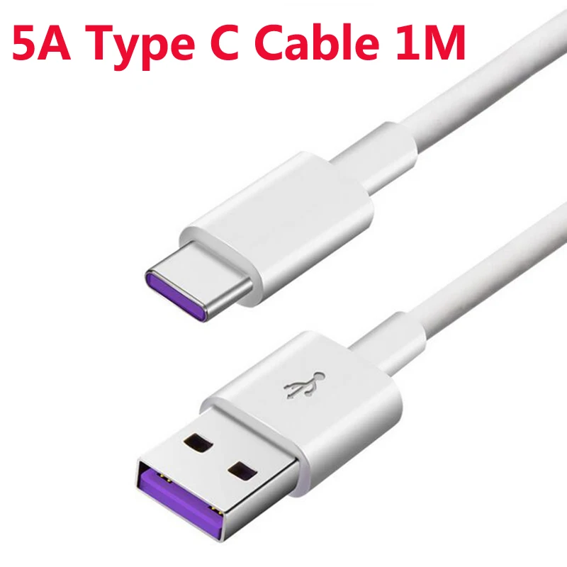 Зарядное устройство USB для телефона samsung S8 S9 A50 QC 3,0, автомобильный адаптер 5A type-C, кабель для huawei P20 P30 lite Redmi K20 Note OnePlus 7 Pro - Тип штекера: 5A Cable