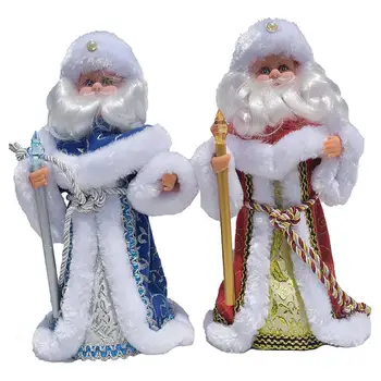 

Christmas Decoration Santa Claus Dolls Cute Standing Santa Claus Doll Christmas Figurines Baubles With Sing And Dance