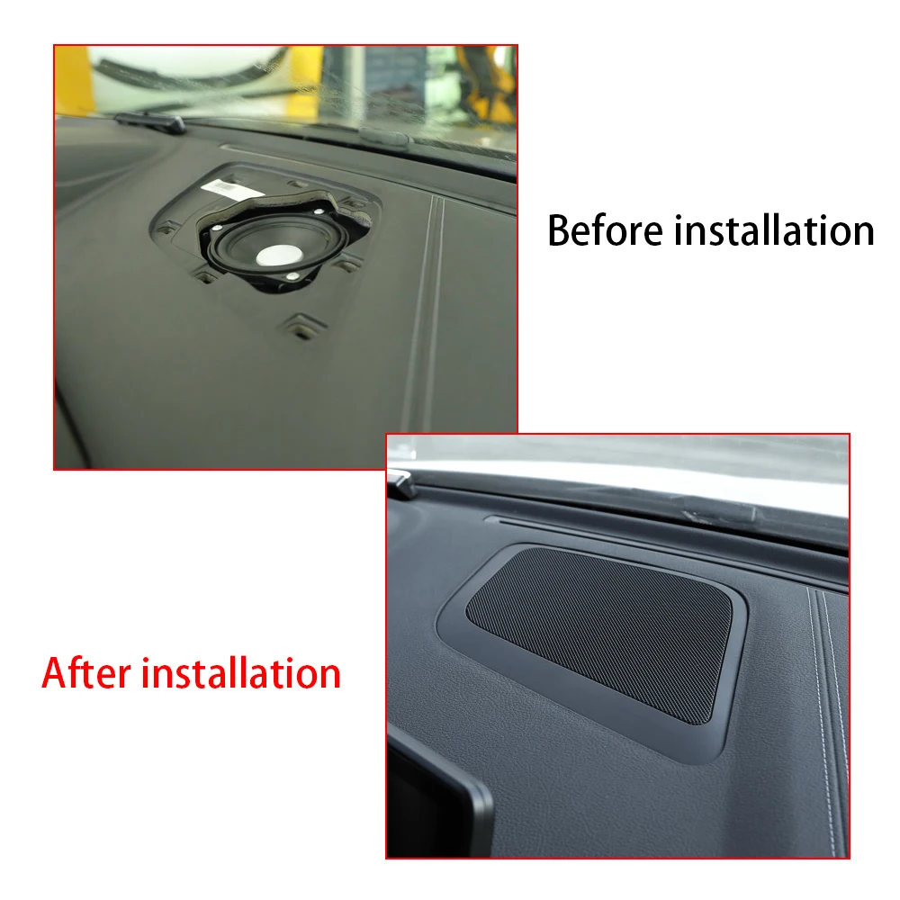 Car dashboard tweeter cover for BMW F20 center console speaker casing car dashboard loudspeaker horn trumpet cover stickers trim