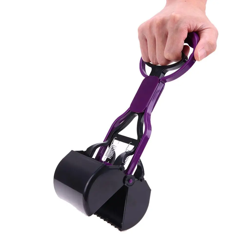 HobbyLane длинная ручка Pet Poop Scooper инструмент для уборки отходов животных - Цвет: purple