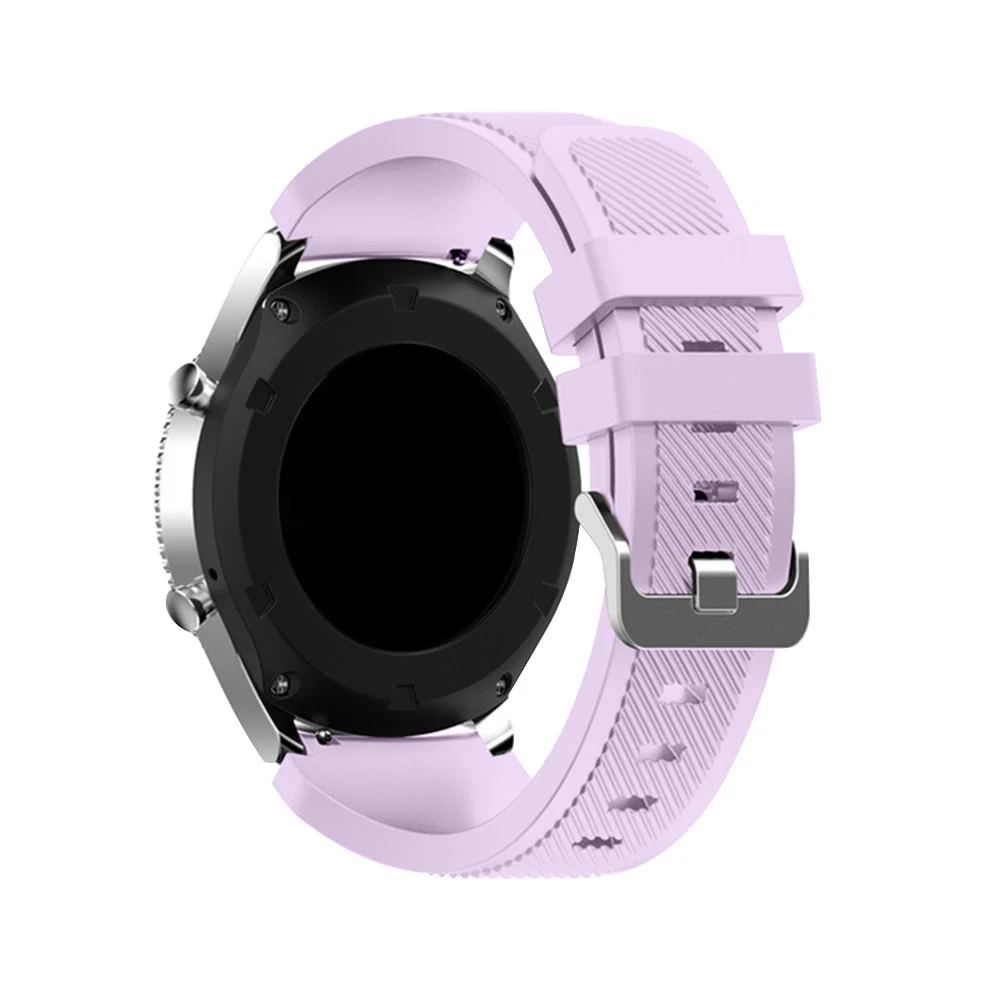lilac Gear S3 ремешок для samsung Galaxy watch 46 мм 42 мм S3 Frontier/Классический 22 мм ремешок для часов Силиконовый браслет huawei watch gt ремешок - Цвет ремешка: lilac