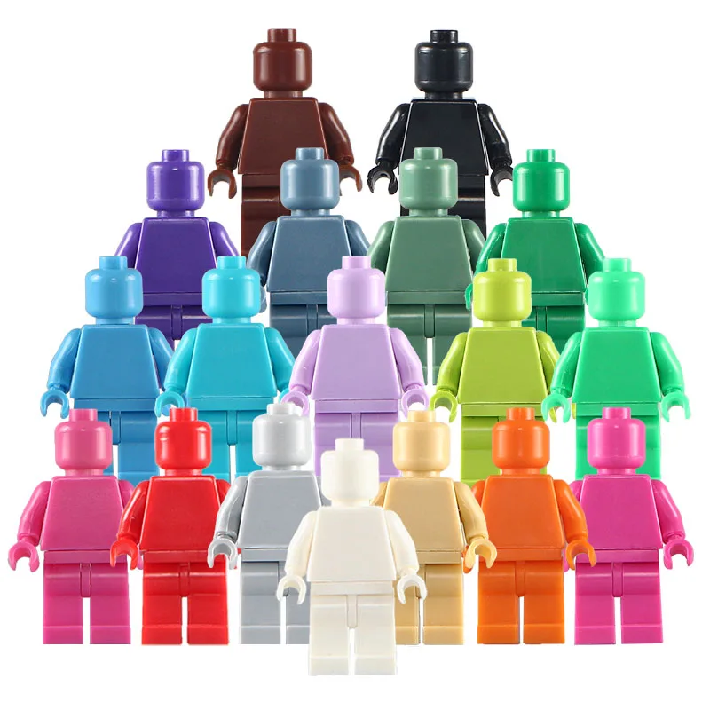 

Single SALE Solid blocks pure unprint bricks for many color option mini blocks DIY brinquedos friends gift for children