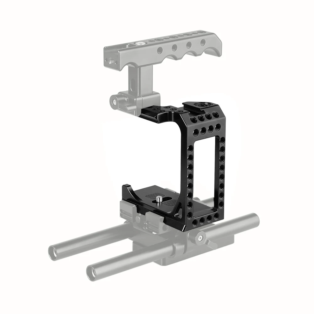 Kayulin Камера Половина Клетка форменный фитинг с 1/"& 3/8" монтажные отверстия для Sny A7s A7RII A7s2 A7sII A7r3 A73 A9