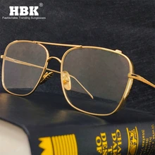 Новинка, модные мужские компьютерные очки, оправа, Ретро стиль, золотые металлические очки, игровые очки, квадратные Оттенки для женщин, UV400 очки