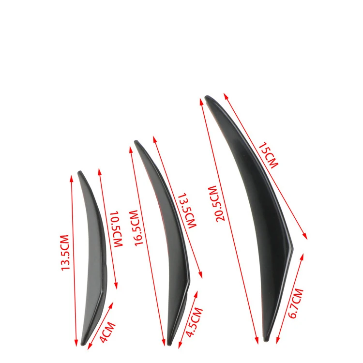 6 шт. универсальные черные аксессуары для стайлинга автомобиля из углеродного