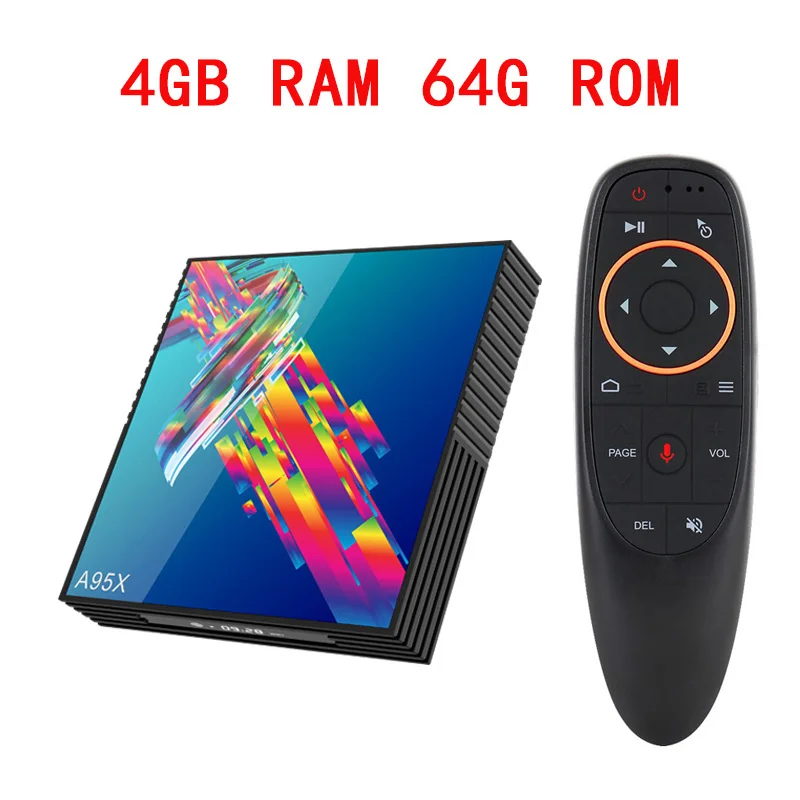A95X R3 smart tv box android 9,0 Rockchip RK3318 2,4G/5G Wifi BT4.2 4 ГБ 32 ГБ/64 Гб Google Play IP tv box android tv box PK H96max - Цвет: 4G 64G Voice remote
